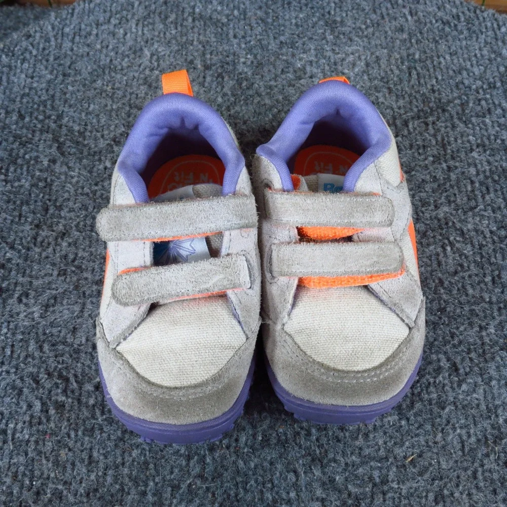 Reebok Ventureflex Toddler‎ Sneakers Size 4 Play Shoes Grey Orange Purple